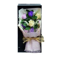 ARTIFICIAL FLOWER IN BOX 3 COLORS MIX