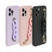 Exquisite Shockproof Silicone Phone case For iPhone 13 12 11 Cell Case With Wrist Straps For iPhone Bracelet Chain Phone Cover